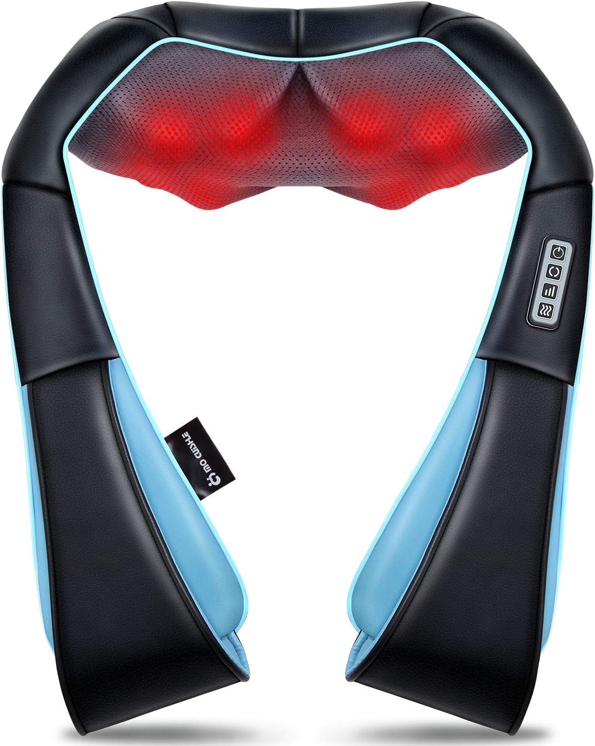 Mo Cuishle Women Men Gifts, Shiatsu Back Shoulder and Neck Massager with Heat, Electric Deep Tissue 4D Kneading Massage, Best Gifts for Mom Dad Wife Husband her Him, Christmas, Birthday (NOT Cordless)