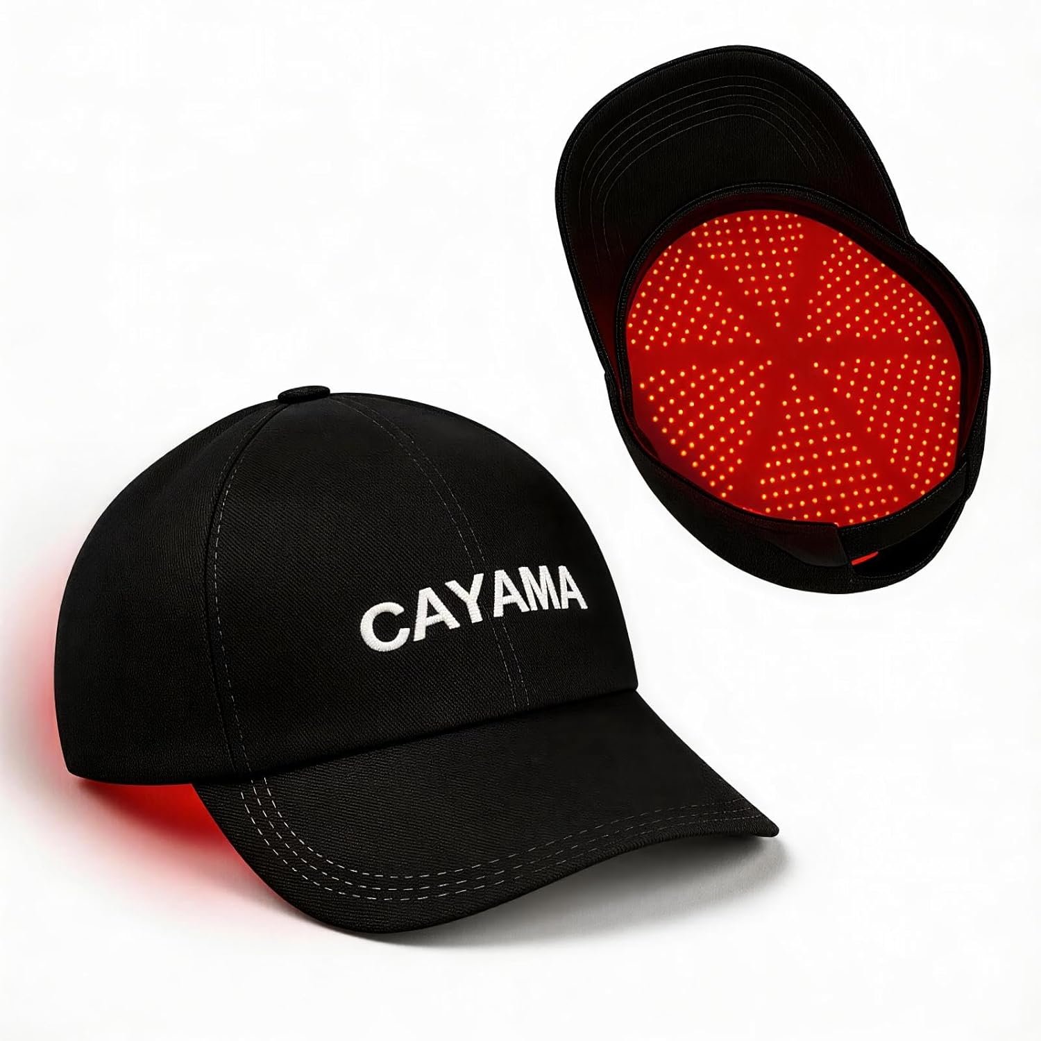 CAYAMA Red Light Hair Growth Cap for Men & Women, 528 Total Light Emitters, Full-Scalp Coverage, 660nm Red Light + NIR, Adjustable Fit, At-Home Scalp Care