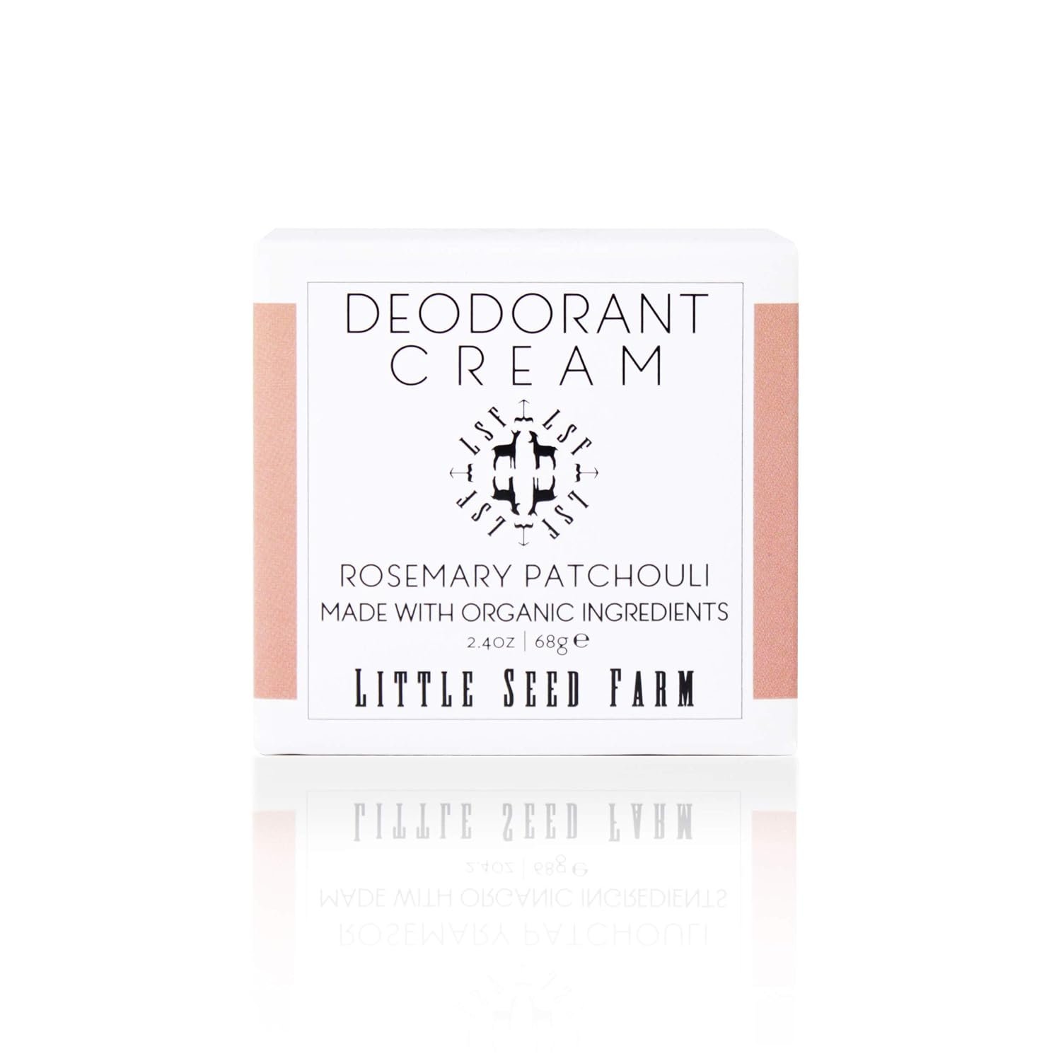 Little Seed Farm All Natural Deodorant Cream – Rosemary Patchouli – Aluminum Free Deodorant for Women or Men, Net Wt. 2.4oz | 68g