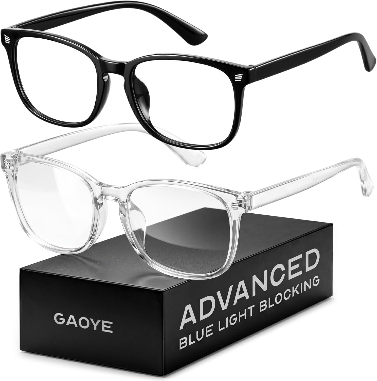 Gaoye Eyewear Frames for Men – Blue Light Blocking Square Glasses, Anti UV Ray Computer Gaming, Blue Blockers for Women