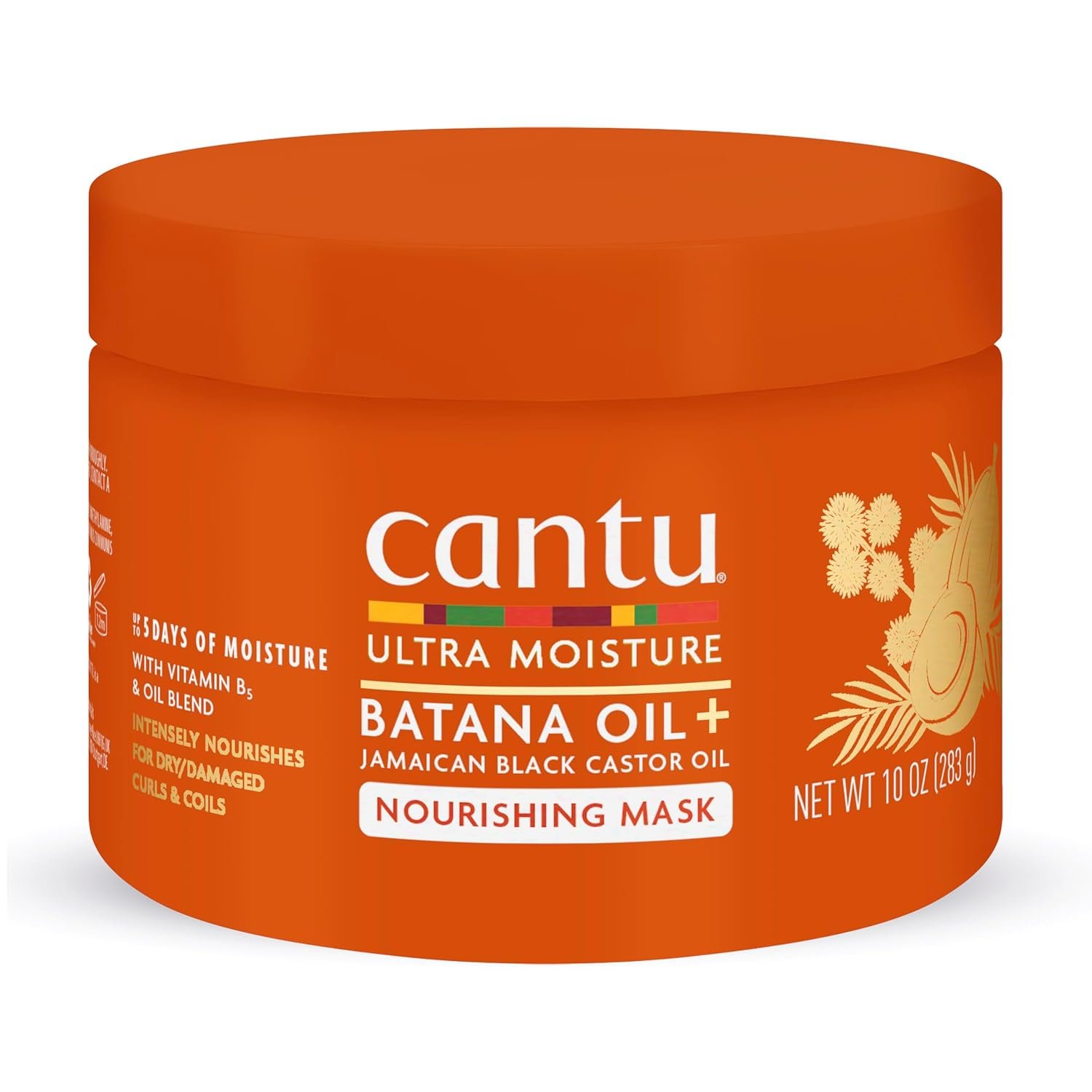 Cantu Ultra Moisture Nourishing Mask with Batana Oil + Jamaican Black Castor Oil, 10 oz