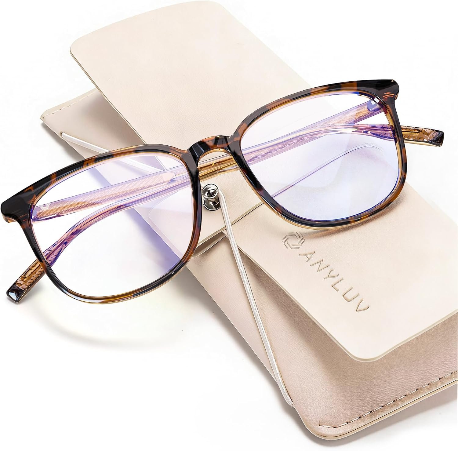 ANYLUV Blue Light Glasses for Woman Men, Womens Blue Light Blocking Glasses Computer Glasses Anti Eyestrain