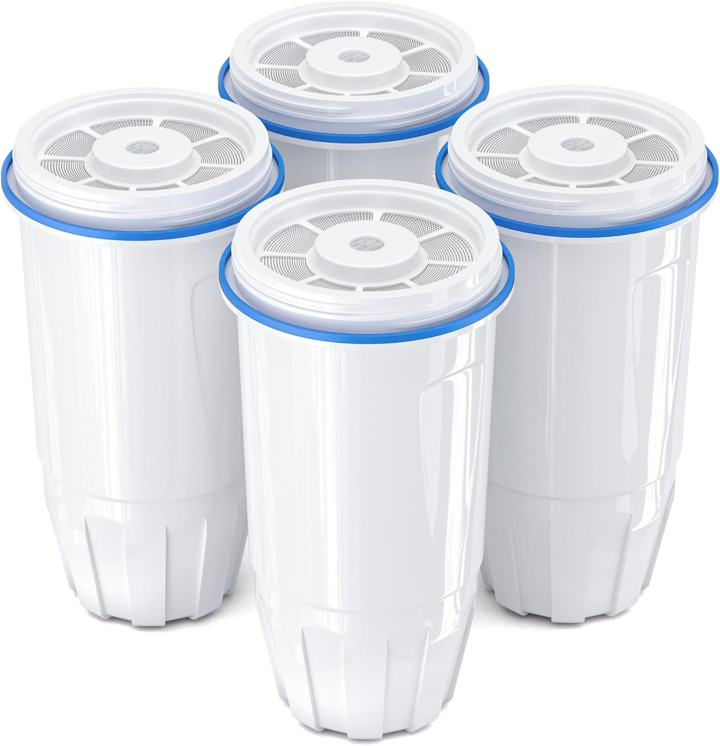 Upgraded Water Filter Replacement Fit for Zero Pitcher and Dispenser ZR-001 ZR-004 ZP-006 ZR-017, Five-Stage Filter System, Effectively Reducing Lead, Chromium, and Contaminants, 4 Packs, By BOGDA