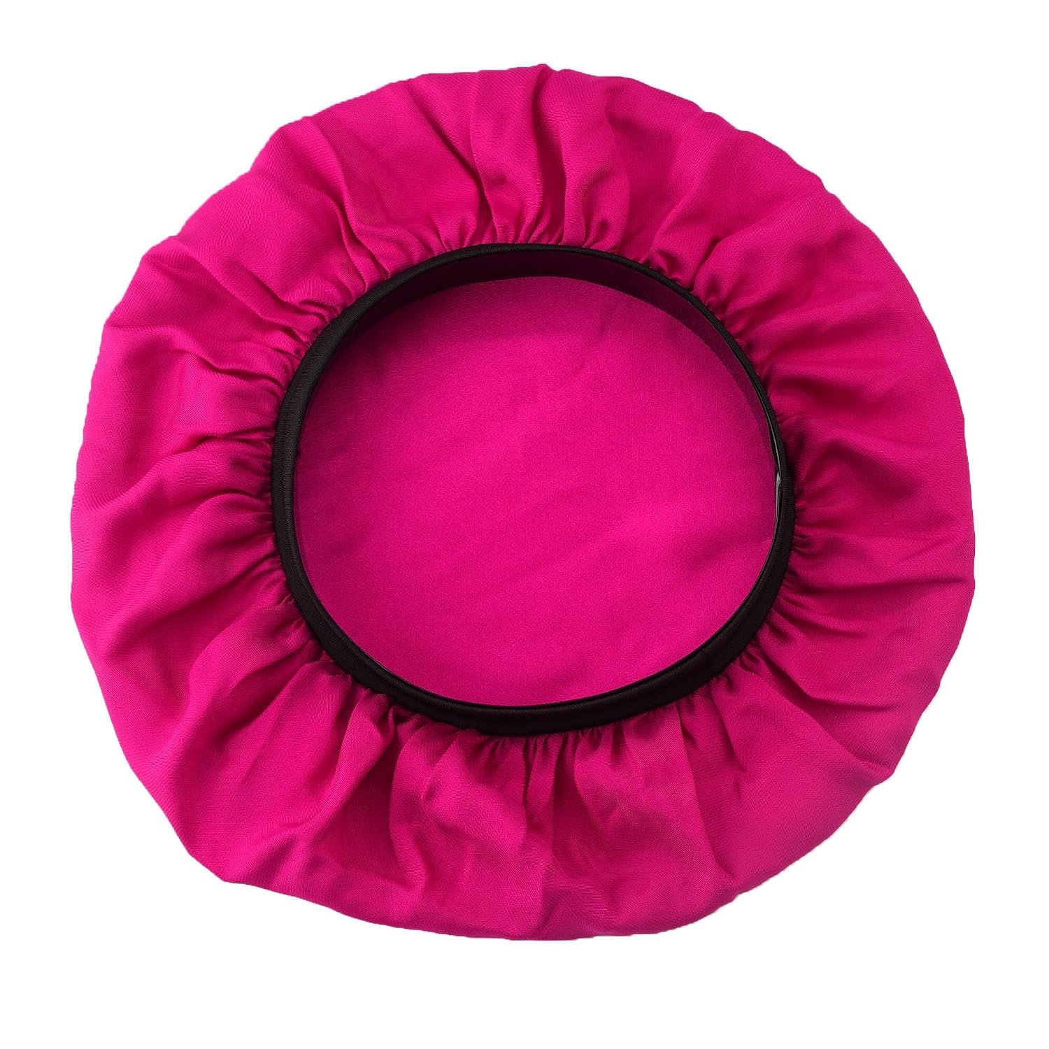 Firstline Firstline evolve fuchsia satin wide edge bonnet, Pink | Large Fit, Edge Control Headband, Breathable, For Thick Textured Hair, Nighttime Use