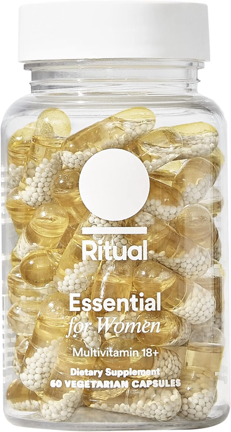Ritual Women’s 18+ Daily Multivitamin – Key Essential Vitamins and Minerals to Support Energy, Heart, Bone, Brain Health* – Clinical Backed – Vegan – USP Verified – Mint – 60 Capsules – 30 Servings