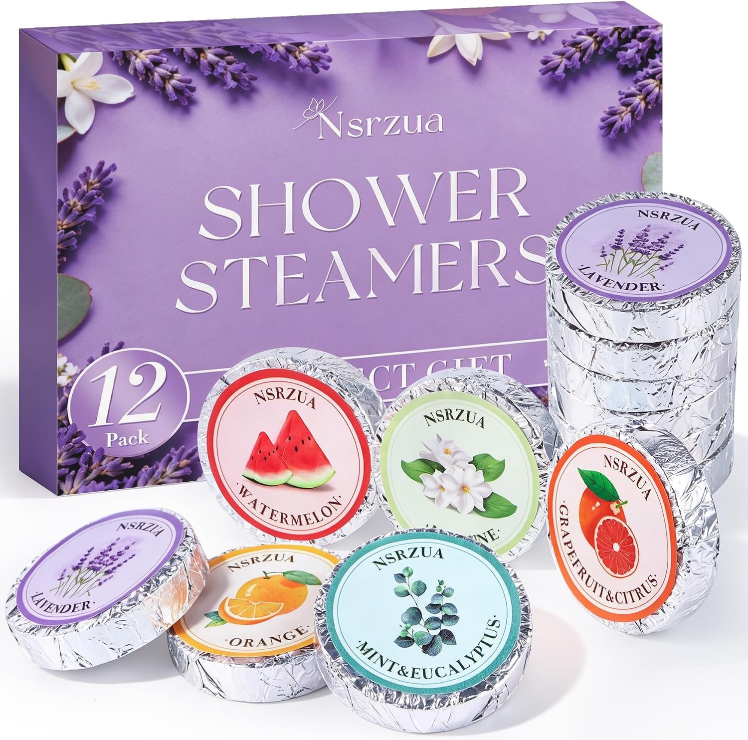 Shower Steamers Aromatherapy Birthday Gifts for Women-12 Pack Mothers Day Gifts,Gifts for Grandma,Wife,Mothers,Stress Relief and Relaxation Gifts for Women and Men,Created Your Own Home SPA