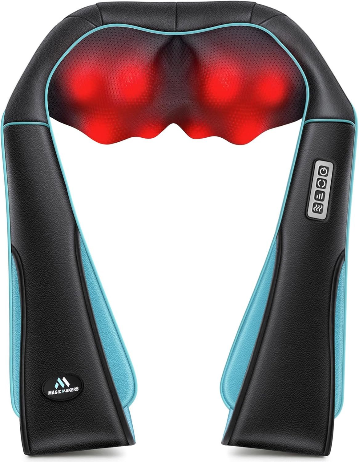 MagicMakers Fathers Day Dad Gifts, Shiatsu Neck Massager with Heat for Pain Relief Deep Tissue – Christmas Gift for Women, Men, Mom, Dad, Her, Him– Amazing Back & Shoulder Relief from Daughter or Son
