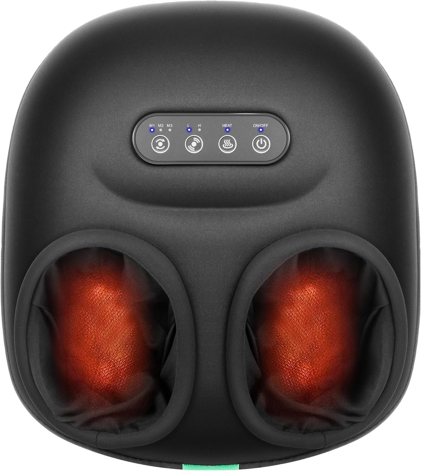 Medcursor Foot Massager Machine Heat, Shiatsu Kneading & Rolling, Massage for Plantar Fasciitis & Foot Pain Relief, Adjustable Air Pressure, Fits Up to13, Gift for Women & Men