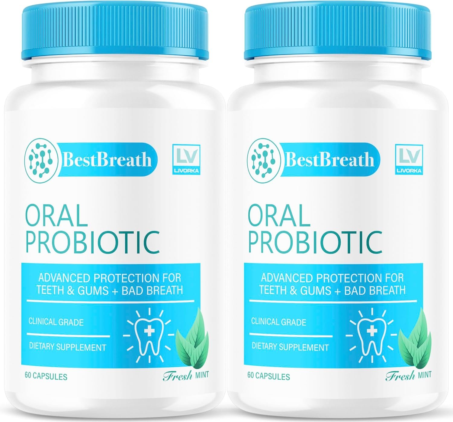 (2 Pack) Best Breath Capsules – Official BestBreath Advanced Oral Probiotic Pills Supplement Support – Maximum Strength, Natural Formula For Overall Health & Wellness Review, 120 Capsules For 2 Months