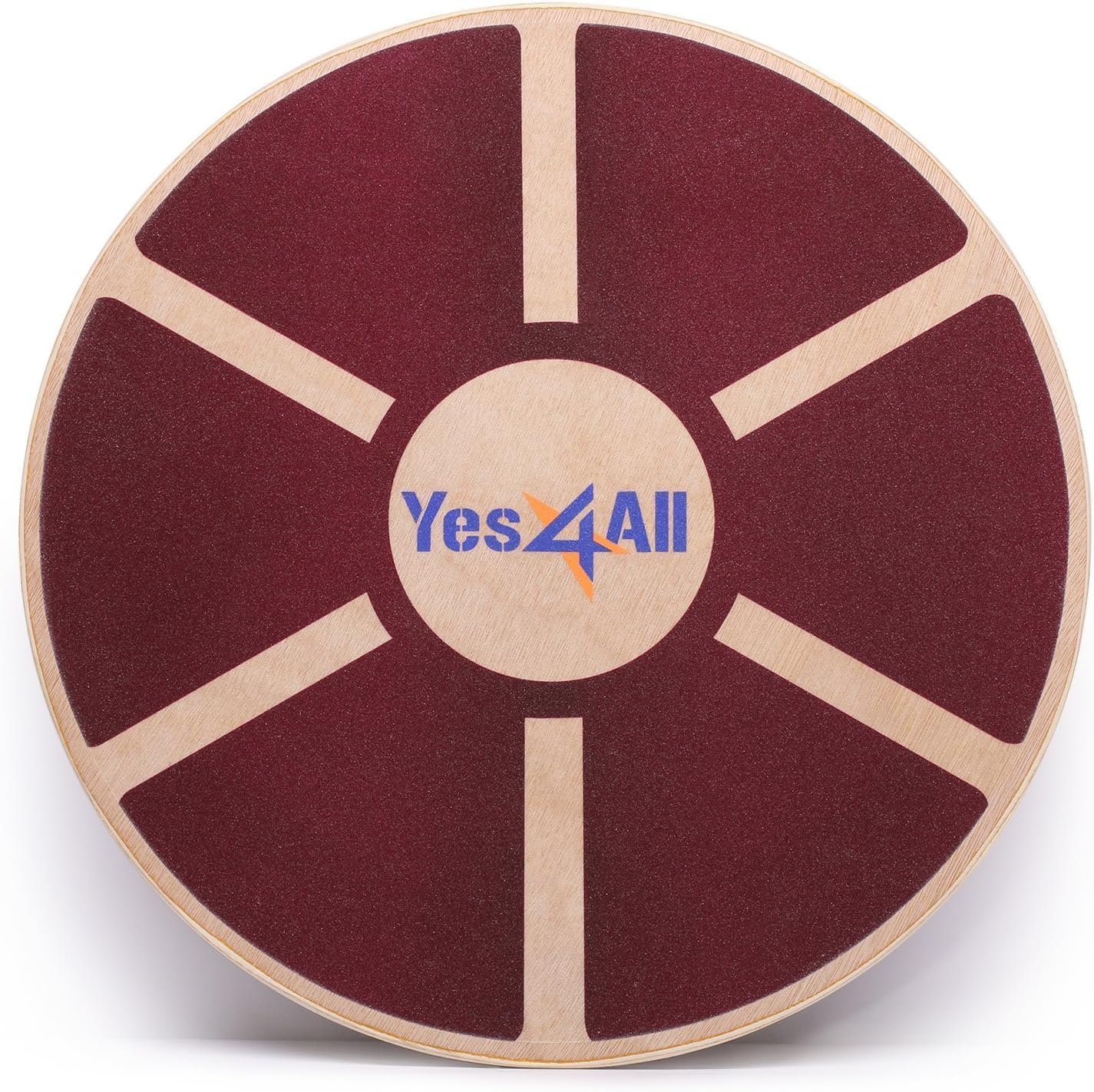 Yes4All Versatile Wooden Wobble Balance Board, Balance Trainer for Mobility Training, Standing Desk, Core Training, Exercise Balance Stability Trainer
