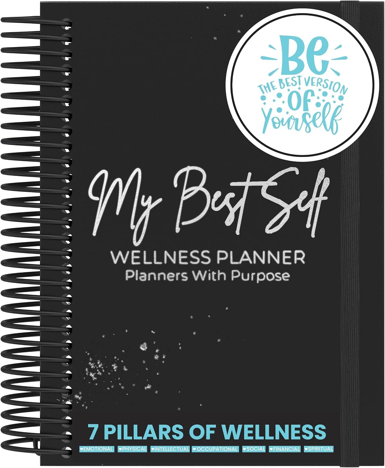 Planners with Purpose Wellness Journal – Daily Self Care Lifestyle Planner to Support Overall Health – Self Love Diary to Practice Gratitude, Goal Setting, Reflection, & Mindfulness for My Best Self