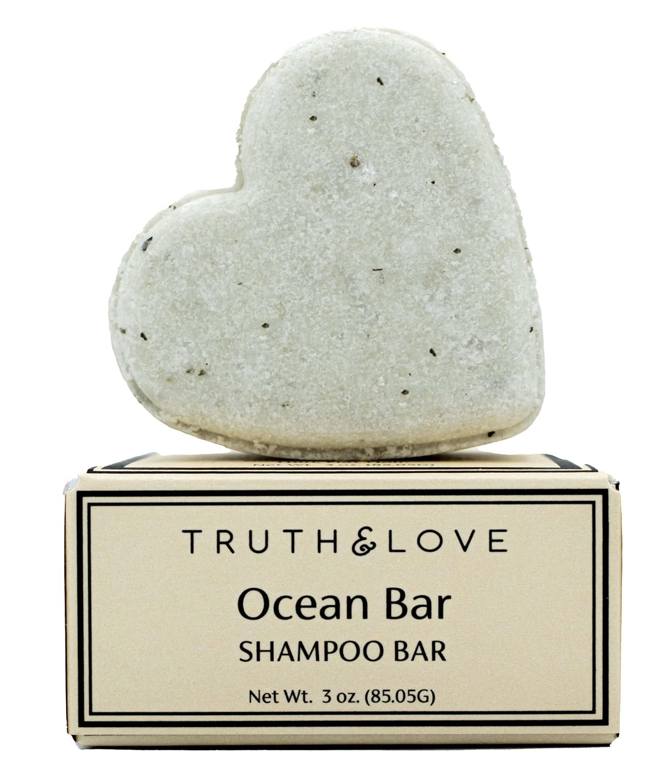 Truth & Love Beauty Ocean Shampoo Bar for Thin, Flat Hair – Sustainable, Plastic Free, Eco-Friendly, Cruelty Free, Organic Natural Ingredients, Zero Waste! 3oz