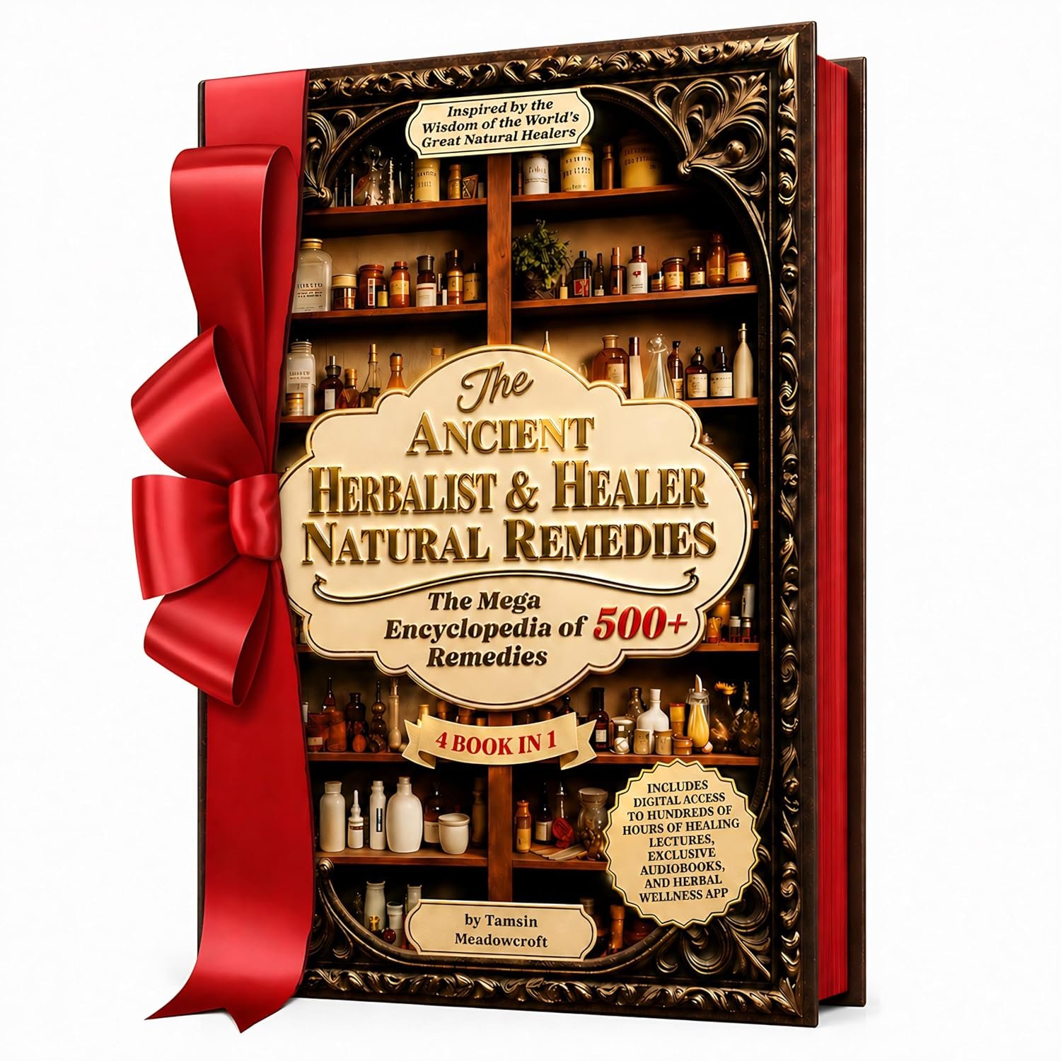 The Ancient Herbalist & Healer Natural Remedies. 4 Books in 1 The Mega Apothecary Encyclopedia: 500+ Remedies for Daily Wellness, Beauty, Hormonal … Home, Inspired by Natural Health Teachings