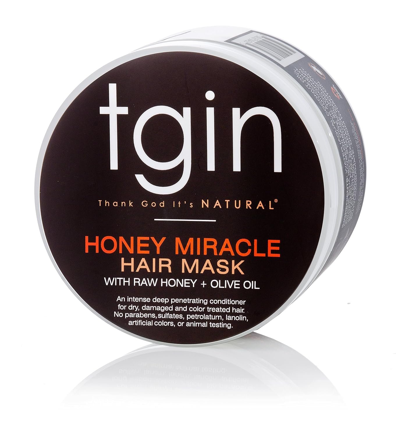 tgin Honey Miracle Hair Mask for Natural, Dry, Curly Type 3c and 4c Hair – 12 oz – Deep Conditioner