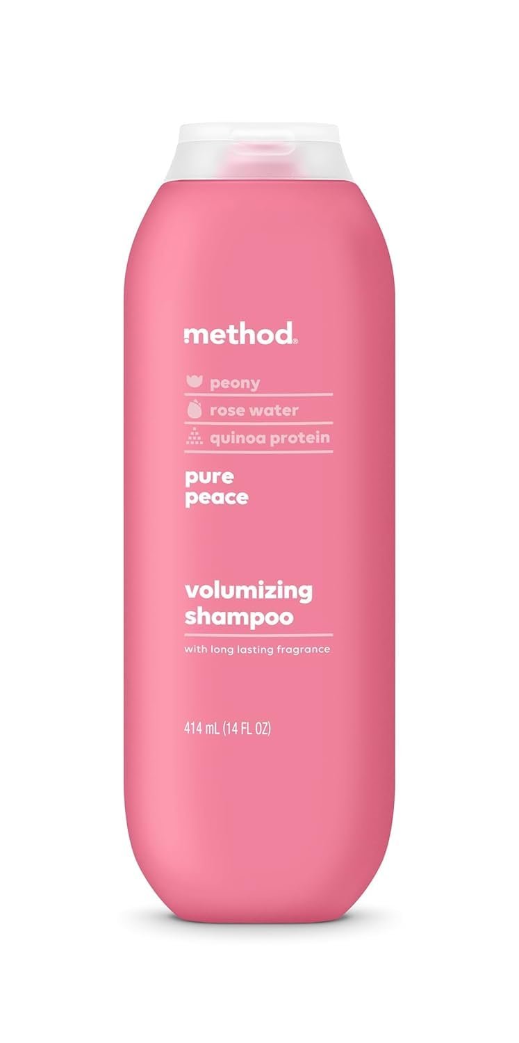 Method Pure Peace Volumizing Shampoo – For Thicker, Fuller and Visibly Hydrated Hair – Sulfate Free and Safe for Color-Treated Hair – 14 oz