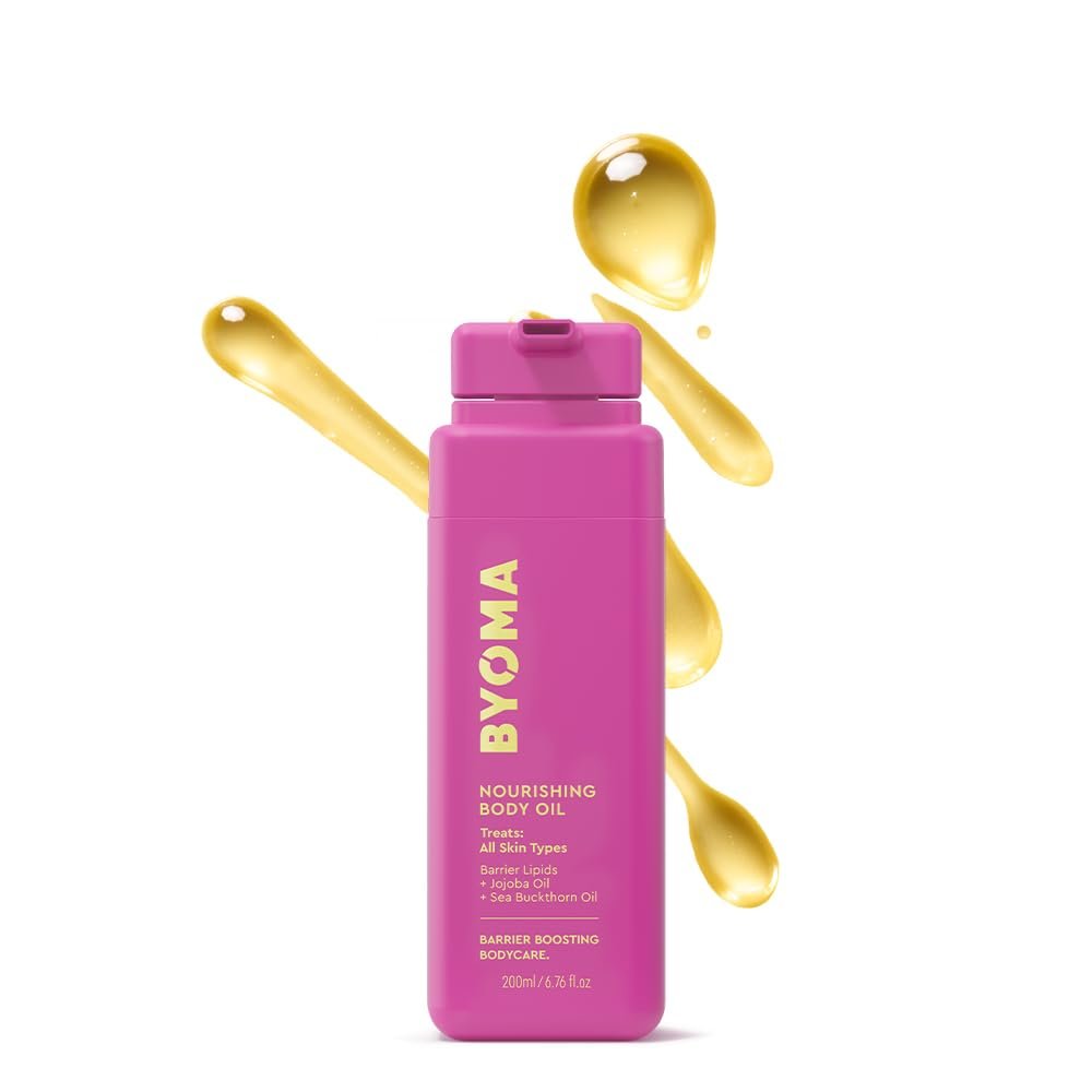 BYOMA Nourishing Body Oil – For All Skin Types – Lightweight, Fast-Absorbing Body Oil with Jojoba & Seabuckthorn – Hydrates, Brightens & Restores Skin Barrier – 6.76 fl oz