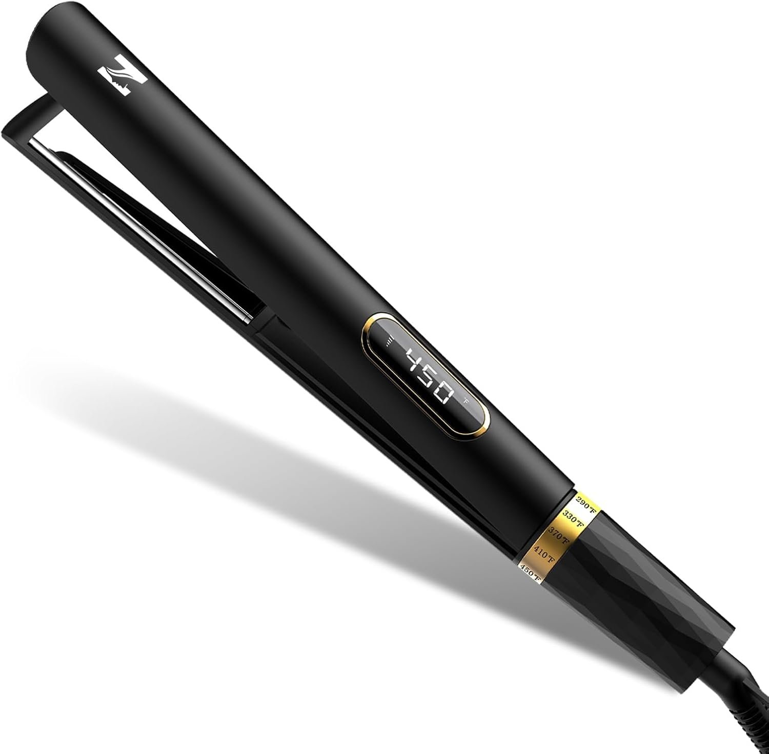 Nicebay Flat Iron Hair Straightener, 1 Inch Titanium Hair Straightener & Curler, Fast Heating,5 Temp Settings, Negative Ion Technology,Travel-Friendly, Smooth Salon Design