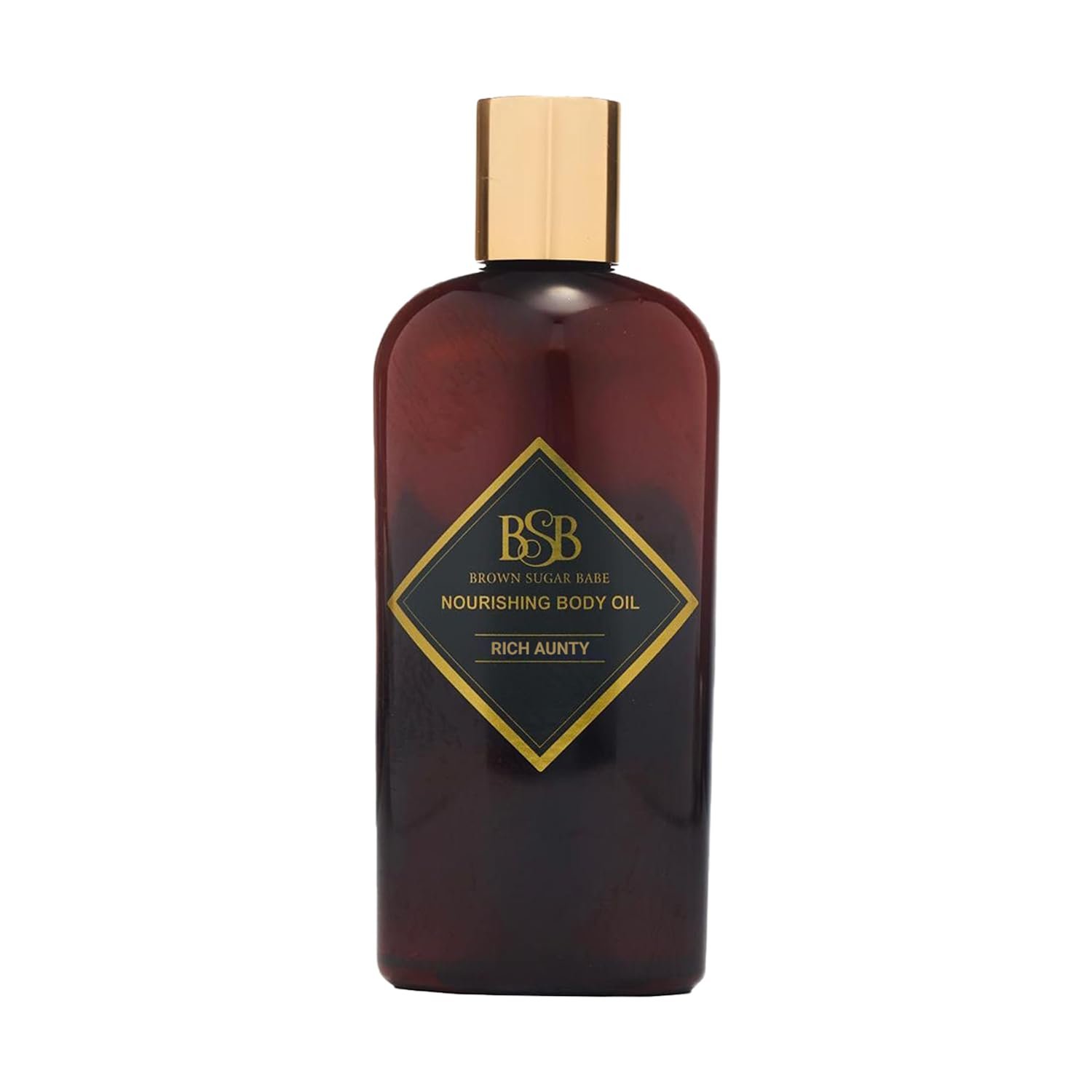 Brown Sugar Babe Rich Aunty Body Oil, Nourishing Skin Care with Almond, Avocado, Olive, Grape Seed and Turkish Rose Oils, Lightweight Body Oil for Women, Paraben Free, Made in USA