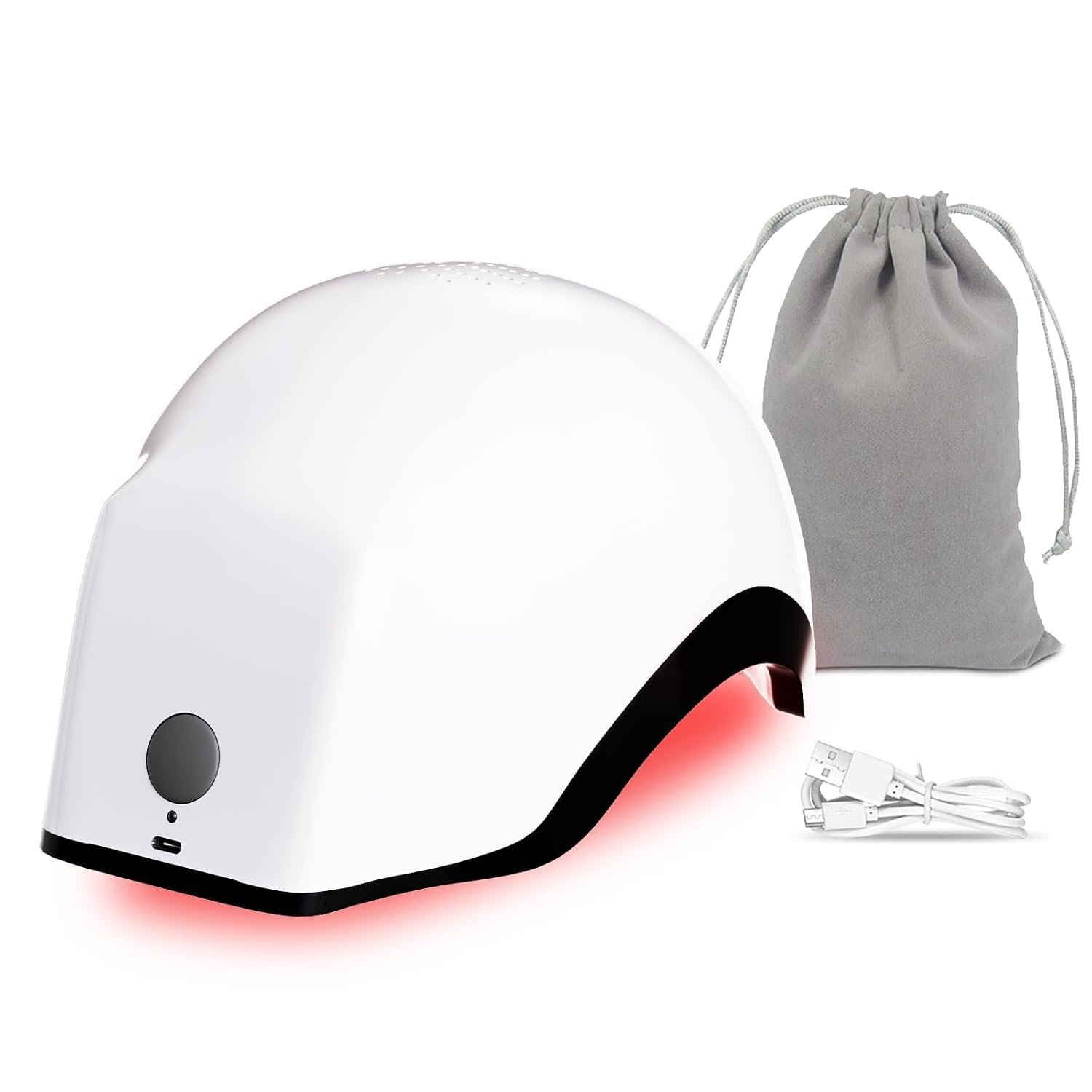 Hair Growth Device Low Level Laser Therapy (LLLT) Device 650-660nm Laser; Red Light Therapy for Hair Growth FDA Cleared for Androgenetic Alopecia; SGS Clinically Tested, Rechargeable Battery