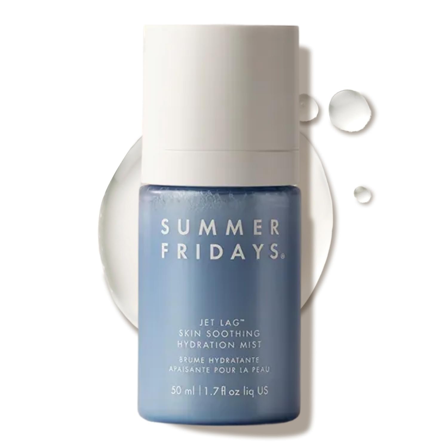 Summer Fridays Jet Lag Skin Soothing Hydration Face Mist – Ultra-Fine Facial Spray & Hydrating Mist to Comfort, Soothe & Help Provide Protective Moisture Barrier Support for Glowing Skin (1.7 Fl Oz)