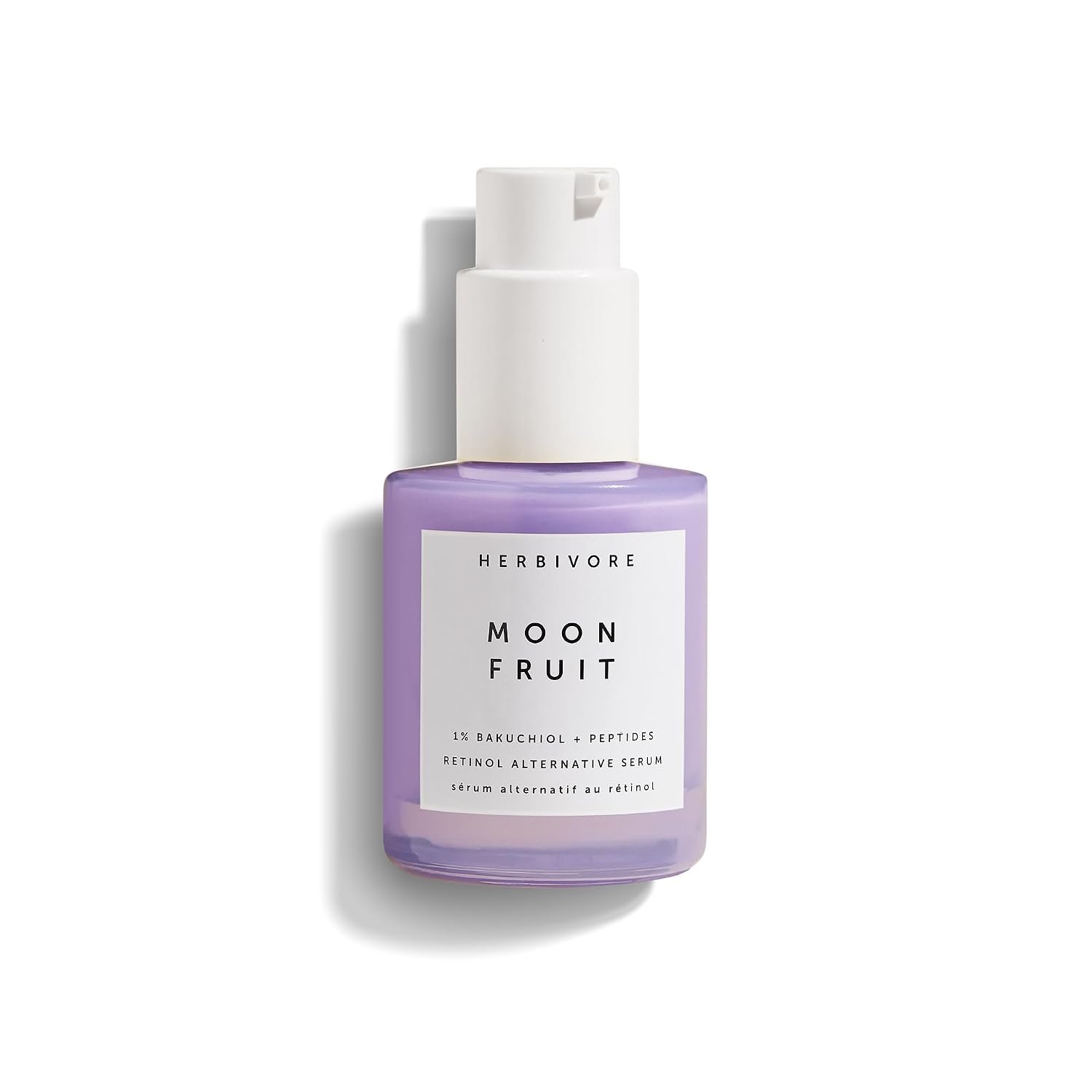 HERBIVORE Bakuchiol Retinol Alternative Moon Fruit Face Serum EXTRA STRENGTH | 1% Bakuchiol + Peptides, Smooths Skin, Reduces Fine Lines & Wrinkles, Plant-based, Vegan, Cruelty-free, 30mL / 1 oz