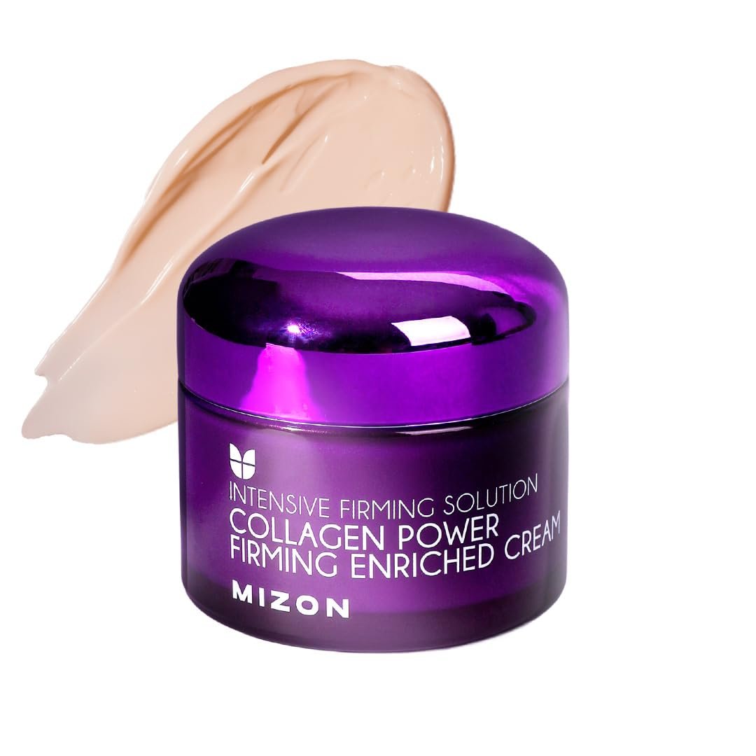 MIZON Collagen Line. Collagen Power Firming Enriched Cream, Korean skincare, wrinkle care, firm skin, anti aging (1.69 FL oz)