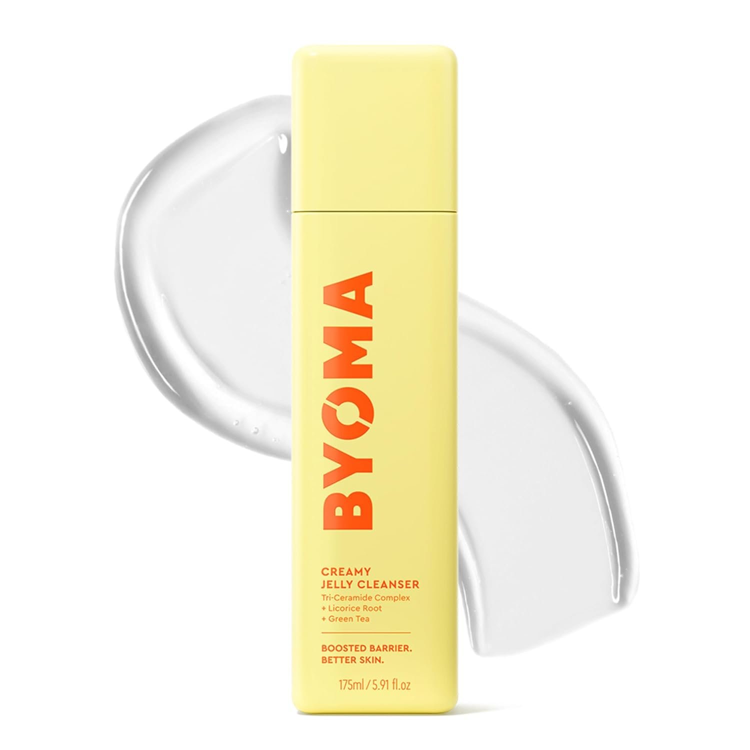 BYOMA Creamy Jelly Cleanser – Hydrating Facial Cleanser for Skin Barrier Repair -Tri-Ceramide Face Wash for Sensitive Skin & All Skin Types – Gently Removes Makeup & Excess Oil – 5.91 fl oz