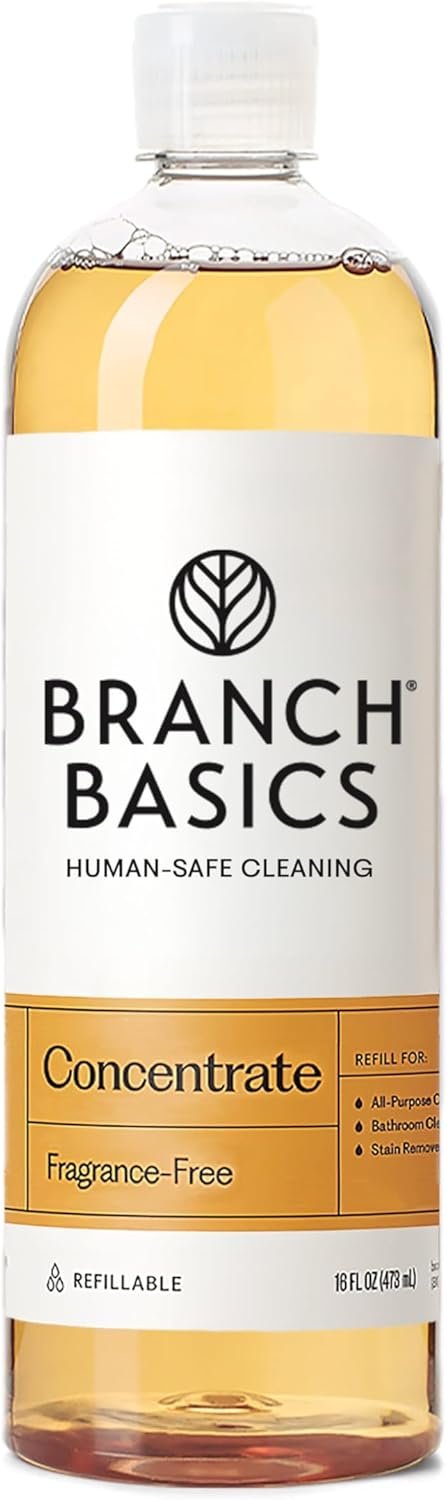 Branch Basics Concentrate Refill (33.8 oz) | All Purpose Multi-Surface Cleaning Concentrate – Replace Every Household Cleaner | Plant & Mineral-Based, Human-Safe, Fragrance Free