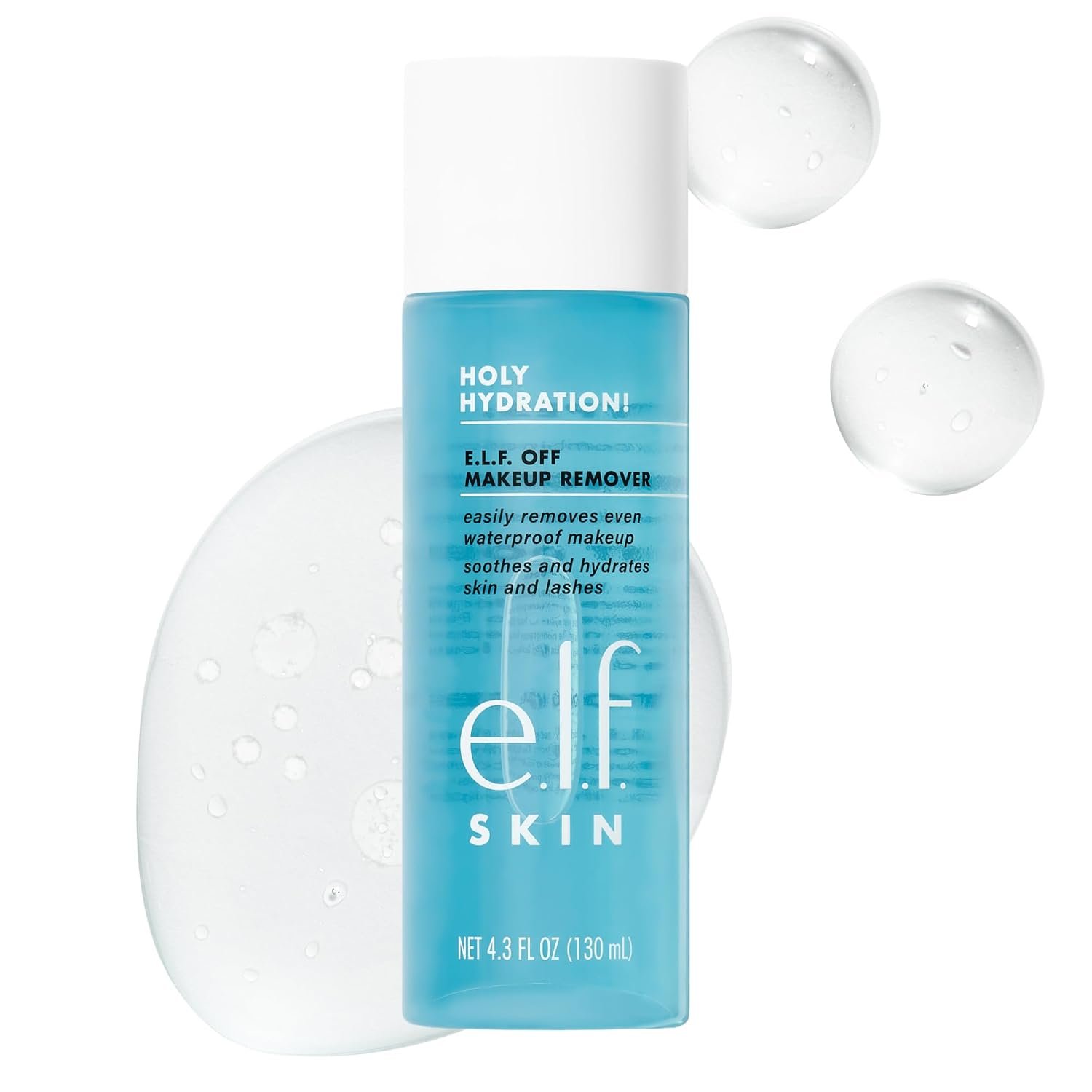 e.l.f. SKIN Holy Hydration Off Makeup Remover, Liquid Makeup Remover For Eye, Lip & Face Makeup, Gentle Formula, Vegan & Cruelty-free
