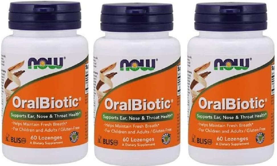 NOW Foods – Oralbiotic Blis K12(R) 60 LOZ (Pack of 3)