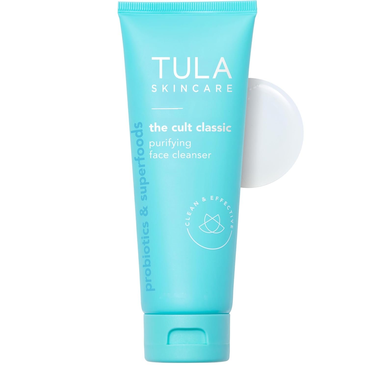 TULA Skincare Cult Classic Purifying Face Cleanser, Daily Wash for Pores & Skin Balance with Prebiotic Extracts, Antioxidants & Turmeric, Deep Cleansing Formula