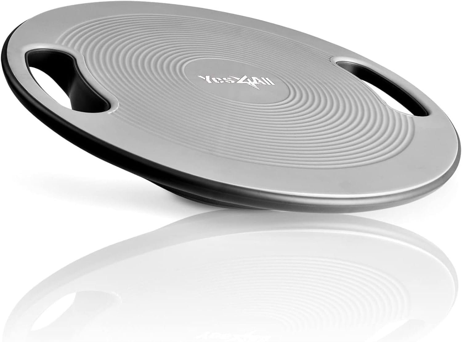 Yes4All Wobble Balance Board, Plastic Stability Trainer with Handles for Standing Desk, Core Training & Home Gym Workout