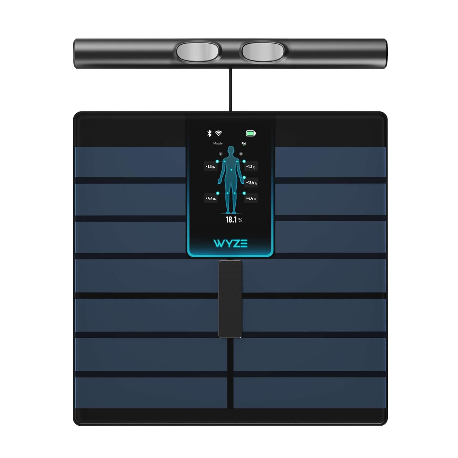 Wyze Smart Scale Ultra BodyScan with Handle – Wi-Fi & Bluetooth Body Composition Scale for Weight, BMI, Body Fat, Muscle Mass, and Segmental Measurement, 400 lbs, Black