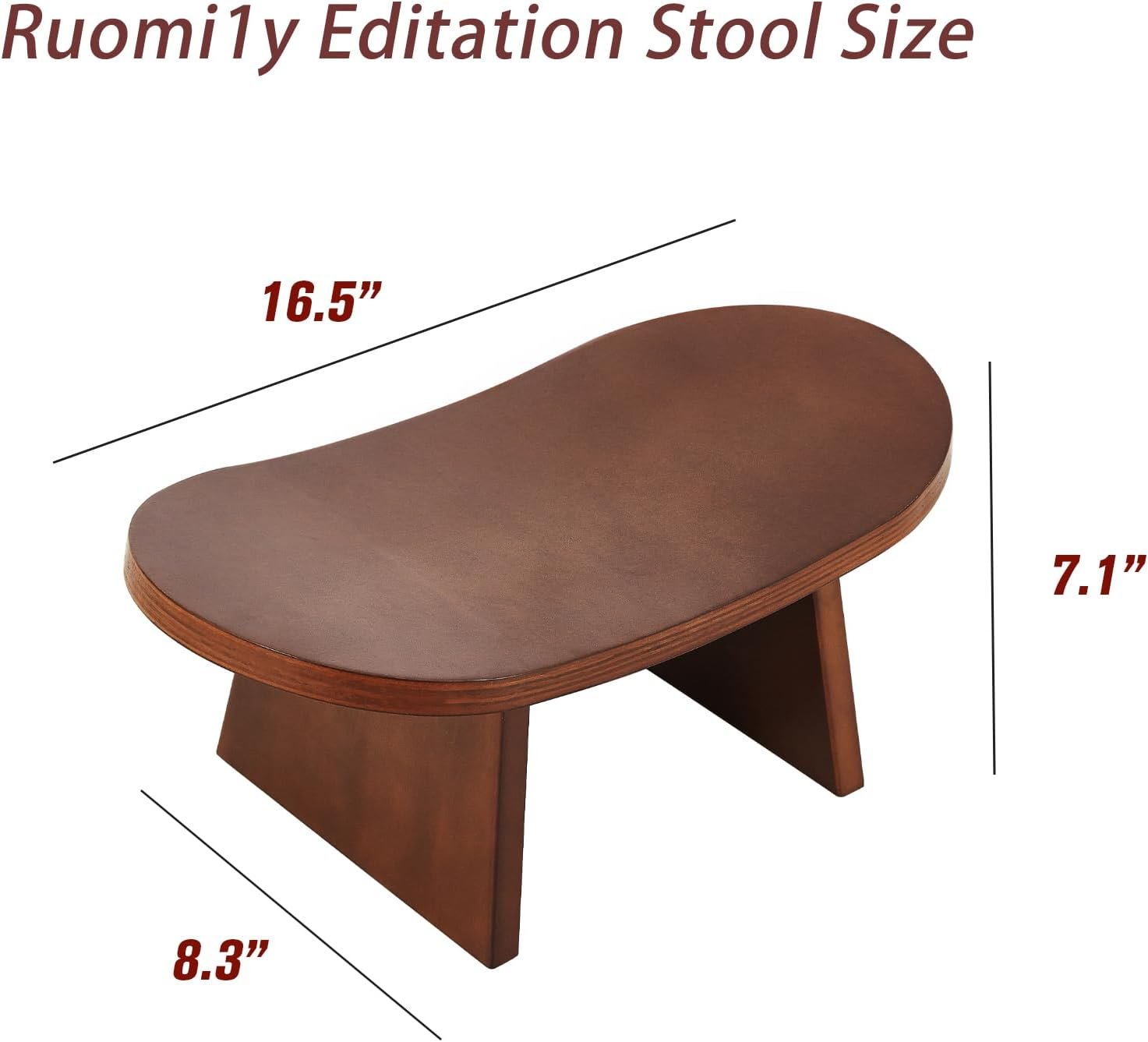 Meditation Bench – Ergonomic Kneeling Stool for Yoga & Prayer, Portable Floor Seating for Home, Office, Travel | Zen & Mindfulness