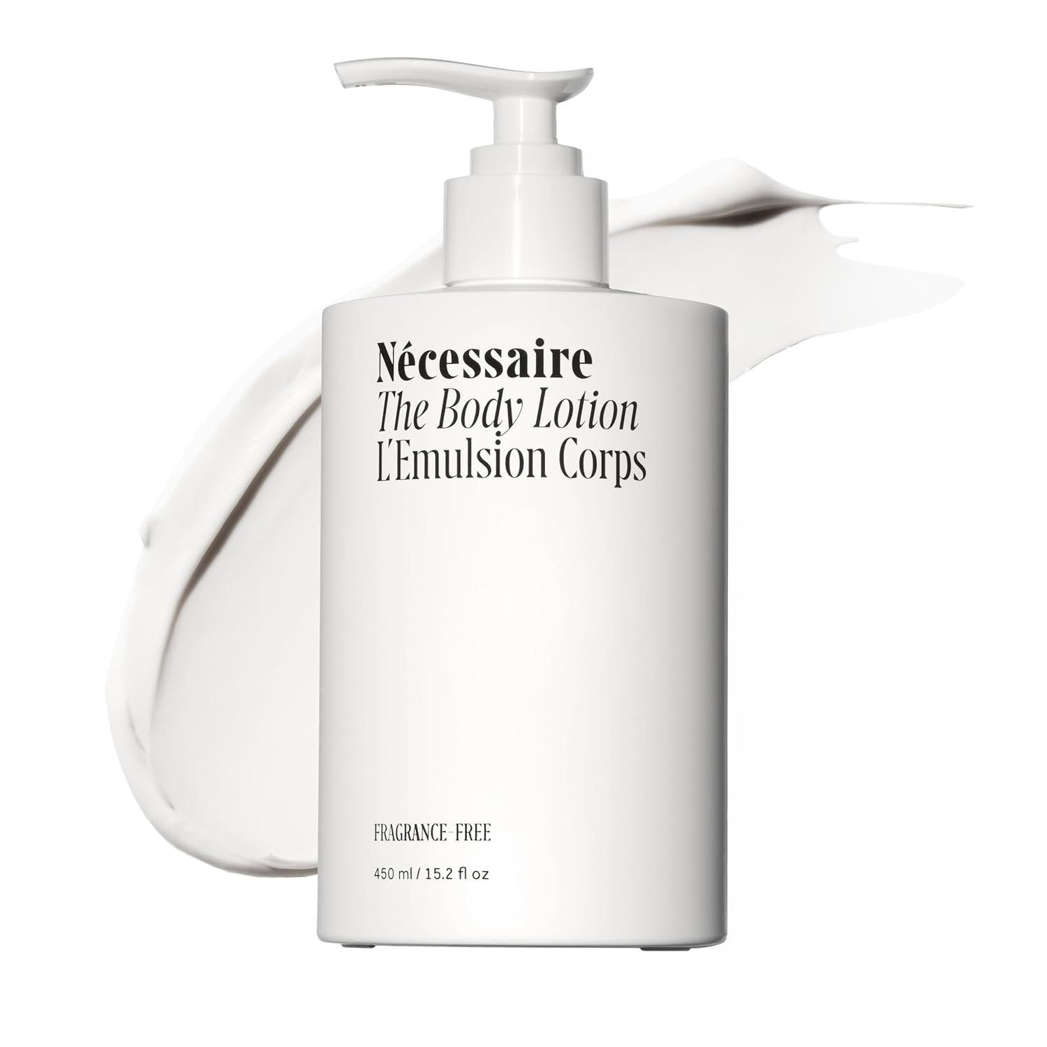 Nécessaire The Body Lotion – Fragrance-Free – Multi-Peptide Moisturizer – Firming Body Lotion for Women + Men. 2.5% Niacinamide. Non-Comedogenic + Hypoallergenic for Sensitive Skin – 450ml/15.2 fl oz