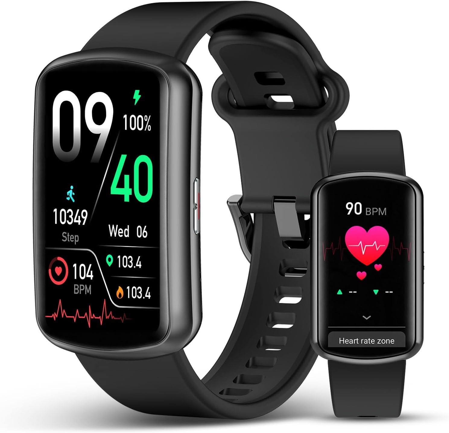 SOUYIE Smart Watch Fitness Trackers for Men Women, 1.47″ HD Curved Screen, 24/7 Heart Rate/SpO2/ Blood Pressure Monitor, Sleep Tracker, 110+ Sports Modes, Waterproof Activity Tracker for Android iOS
