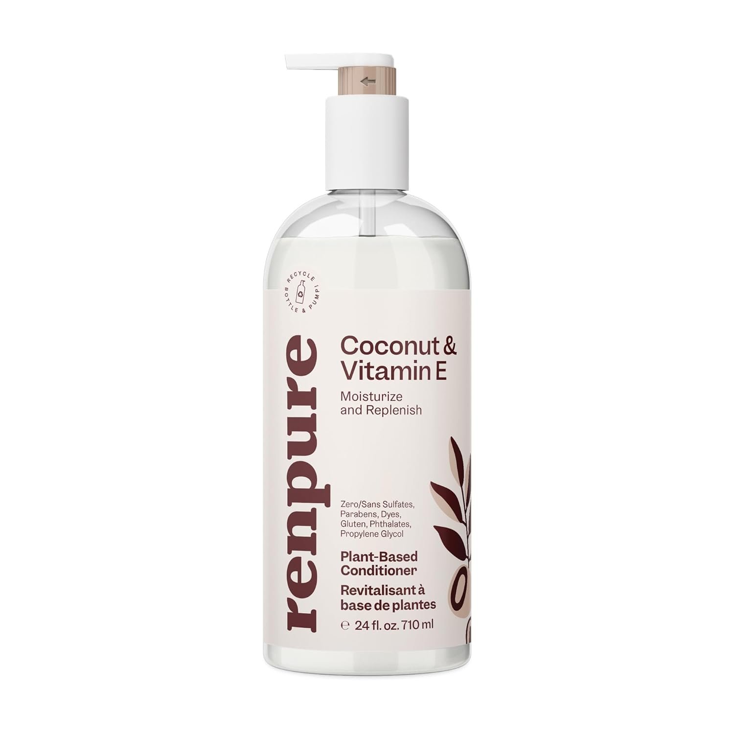 Renpure, Conditioner Coconut Vitamin E, 24 Ounce
