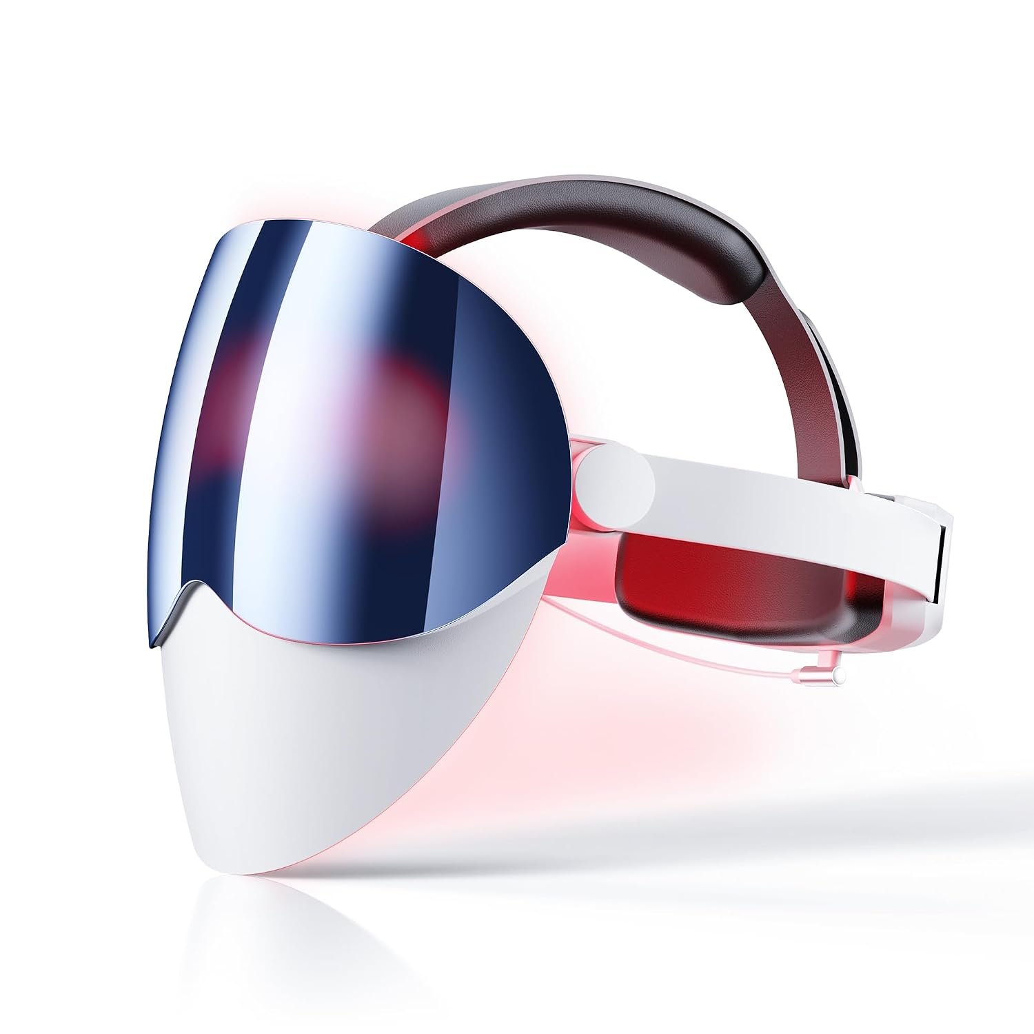 Red Light Mask for Face, FDA Cleared LED Light Therapy Face Mask with Red, Blue & Infrared Light, 396 LEDs, 7 Modes, Wireless Skincare Device for Smoother, Clearer-Looking Skin Sapphire Blue