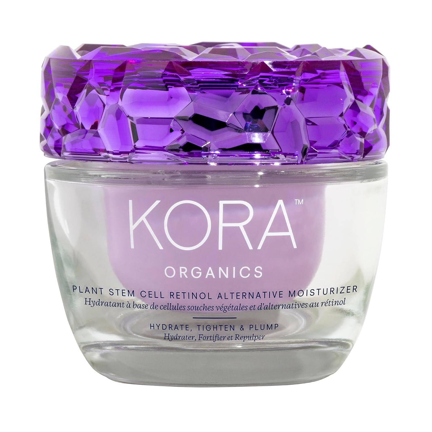 KORA Organics Plant Stem Cell Retinol Alternative Moisturizer, Active Retinol Alternative Smooths Wrinkles & Firms Skin, Face Moisturizer for Women & Men, Certified Organic, Cruelty Free, 1.69 fl oz