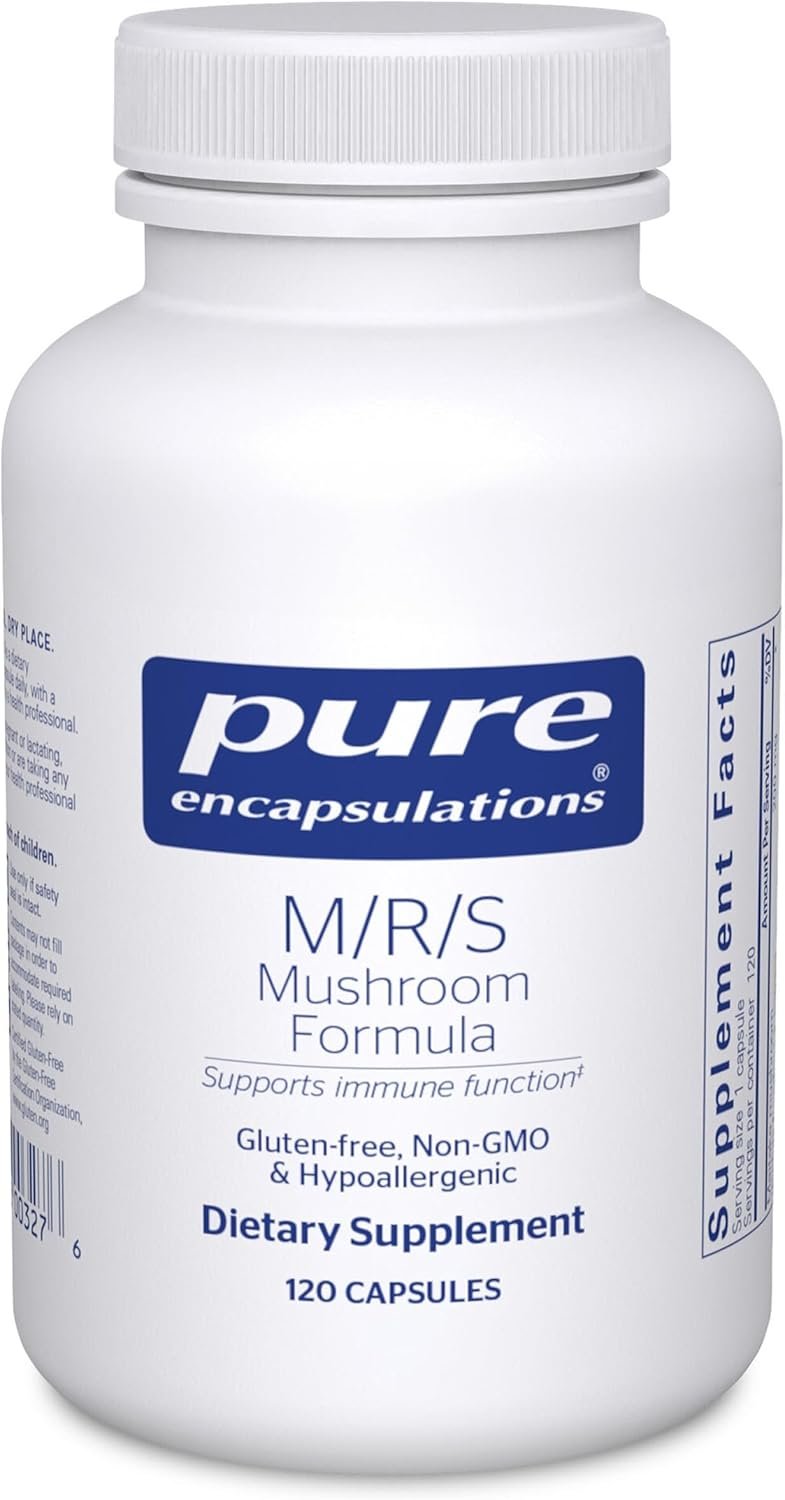 Pure Encapsulations M/R/S Mushroom Formula | Hypoallergenic Supplement Promotes Immune Health and Provides Broad-Spectrum Physiological Support* | 120 Capsules