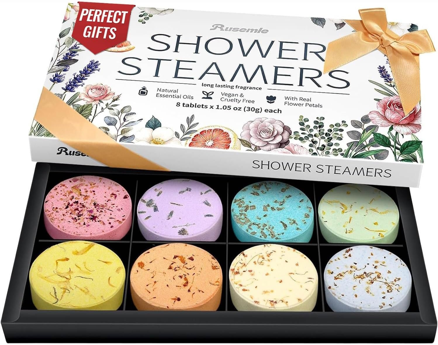 Shower Steamers Aromatherapy Birthday Gifts for Women – 8 Pack Shower Bombs with Natural Essential Oils, Self Care Relaxation Home Spa Gifts for Mom Wife, Teacher Appreciation Gift