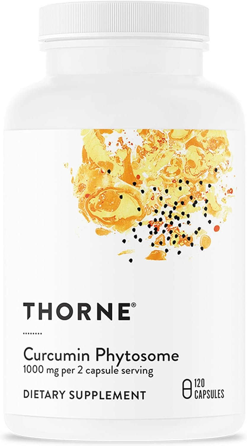 THORNE – Curcumin Phytosome 1000 mg (Meriva) – Clinically Studied, High Absorption – Supports Healthy Inflammatory Response in Joints, Muscles, GI Tract, Liver, Brain & Nerves* – 60 Servings