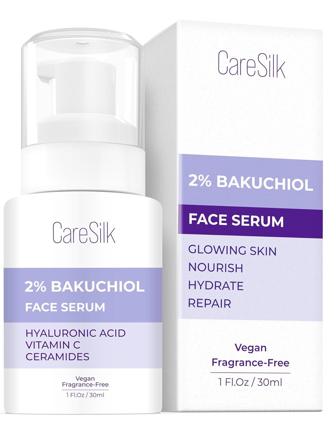 Bakuchiol Face Serum – Natural Retinol Alternative Extract – Renewal Facial Moisturizer – Vitamin C Pure Vegan Treatment – Para Las Arrugas