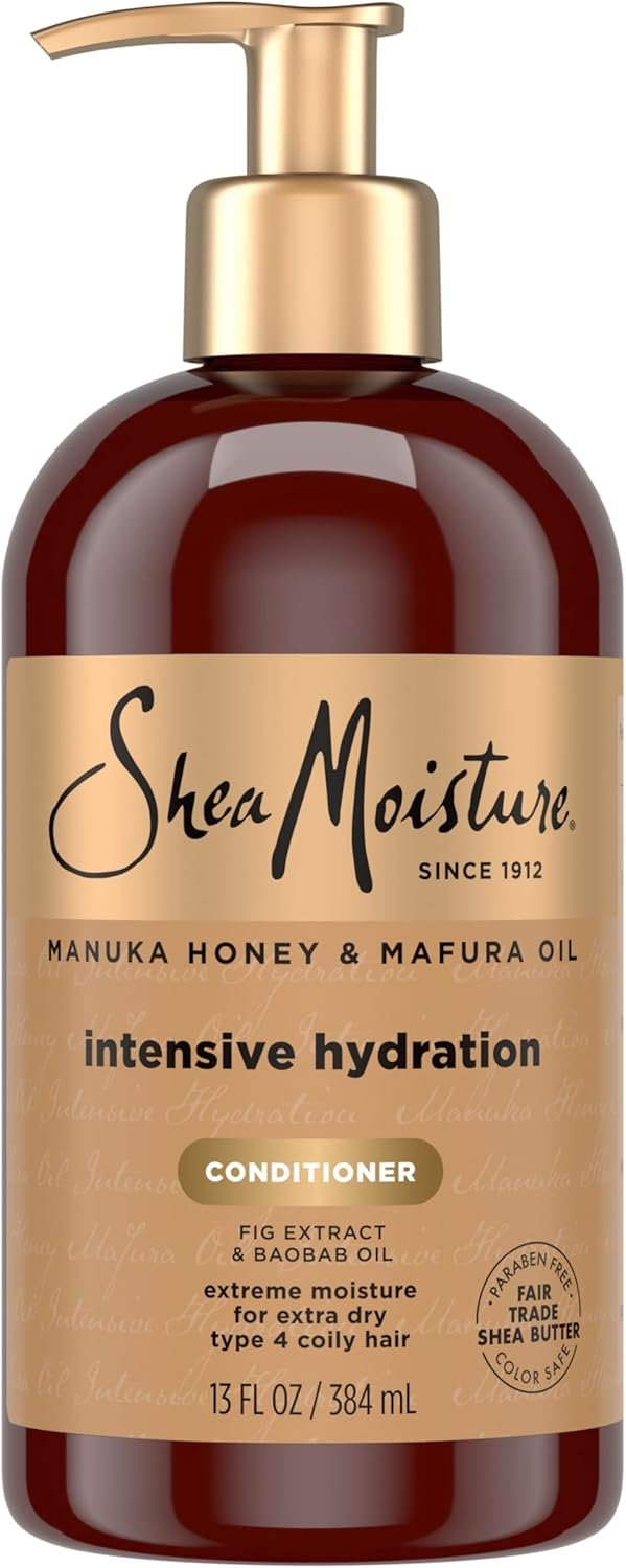 SheaMoisture Intensive Hydration Conditioner Manuka Honey and Mafura Oil for Dry, Damaged Hair Deep Moisturizing Conditioner 13 oz