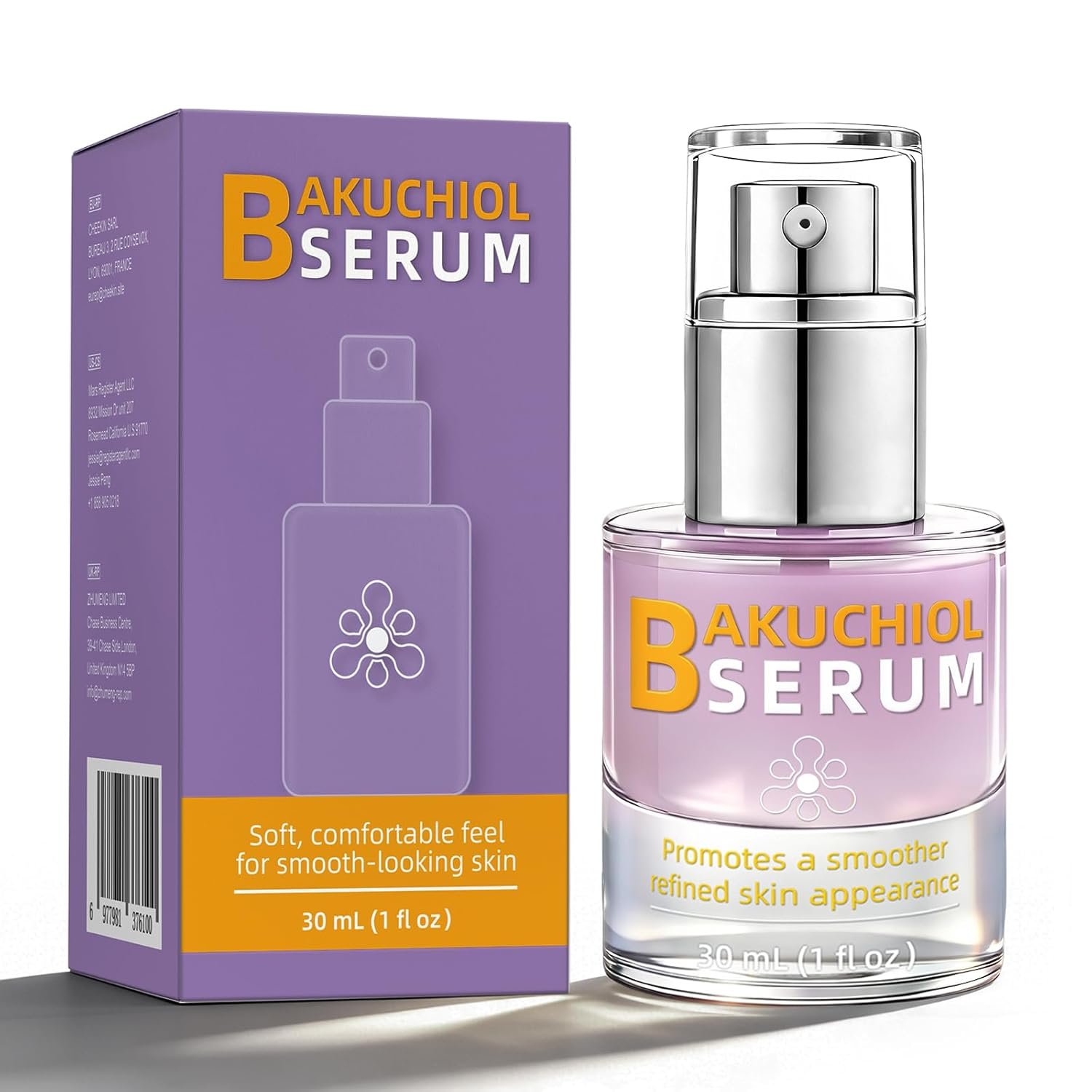 Bakuchiol Face Serum for Sensitive Skin | Retinol Alternative with Tremella Mushroom & PHA, Hydrating and Plumping Facial Serum for Smooth, Elastic-Looking Skin