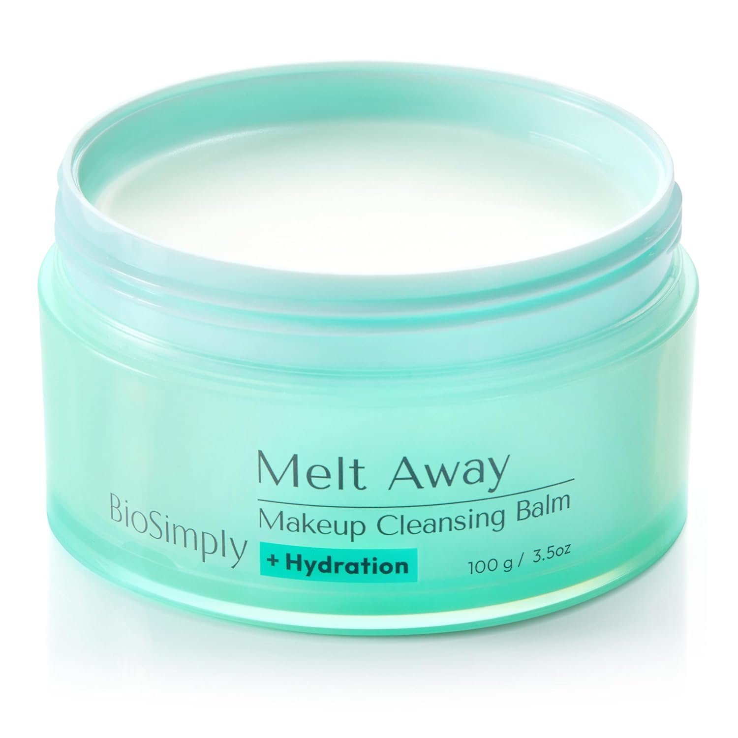 BioSimply Makeup Cleansing Balm, Hydrating Makeup Remover, Melts Away Waterproof Makeup and Sunscreen, with Hyaluronic Acid and Ceramide NP, for All Skin Types. 3.5oz / 100g