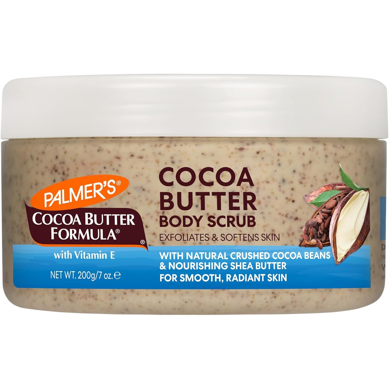 Palmer’s Cocoa Butter Formula Exfoliating Body Scrub for Smooth Skin, Skin Exfoliator for Women and Men, 7.05 oz