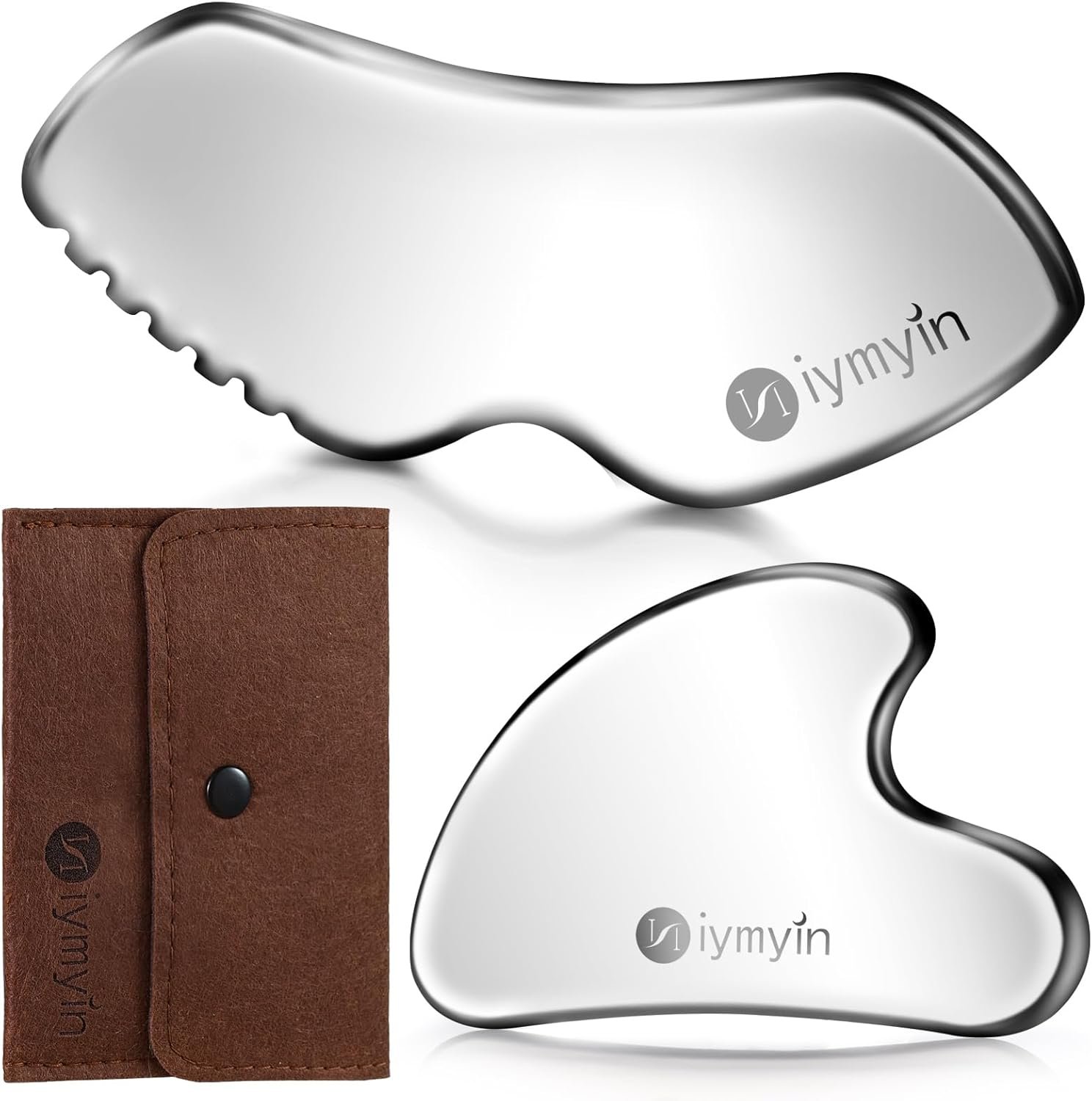 304 Stainless Steel Gua Sha Facial Tools Lymphatic Drainage Gift | Jawline Sculpting, Facial Tightening, Face Contouring, Wrinkle Reduction, Gift for Her, Skin Care, Cooling Therapy
