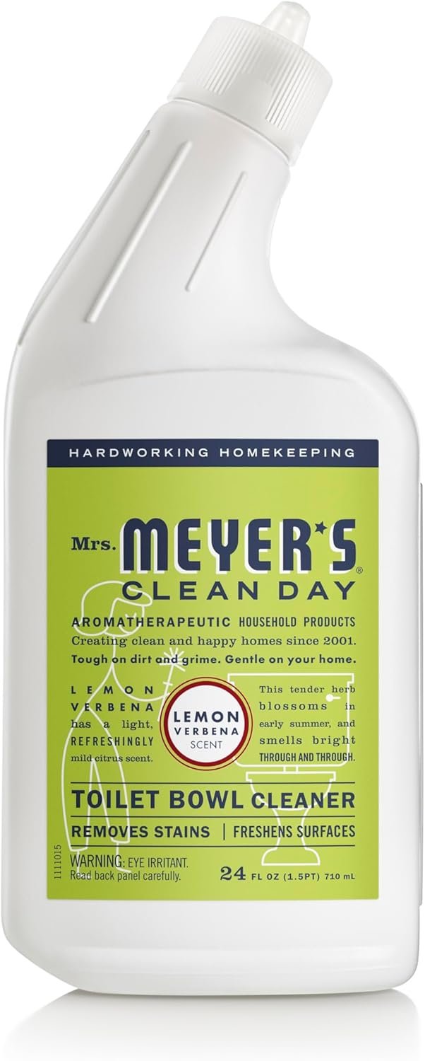 MRS. MEYER’S CLEAN DAY Liquid Toilet Bowl Cleaner, Stain Removing, Lemon Verbena, 24 oz