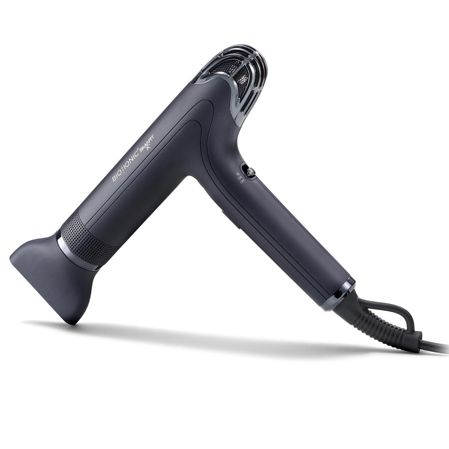 Bio Ionic Smart-X Hair Dryer with Diffuser, High-Efficiency Blow Dryer with 3 Heat & 3 Speed Settings, Diffuser Hair Dryer Gently Dries, Defines & Reduces Frizz, Self Cleaning Function